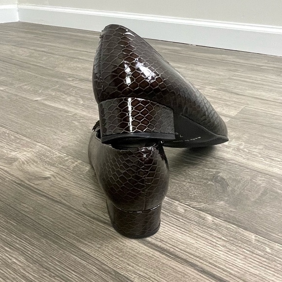 Vintage Selly Brown Tassel Square Toe Loafers 7 - Picture 5 of 6